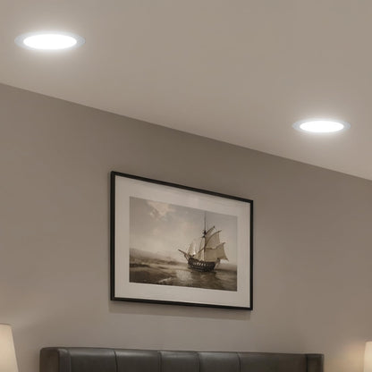 Amico 48 Pack 6 Inch 5CCT Ultra-Thin LED Recessed Light with Junction Box, 2700K/3000K/3500K/4000K/5000K Selectable, 12W Eqv 110W 1050LM Brightness Dimmable Canless Wafer Downlight, ETL & FCC