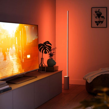 Philips Hue Signe Smart Floor Lamp, White - White and Color Ambiance LED Color-Changing Light - 1 Pack - Indoor - Control with App - Compatible with Alexa, Google Assistant, and Apple Homekit