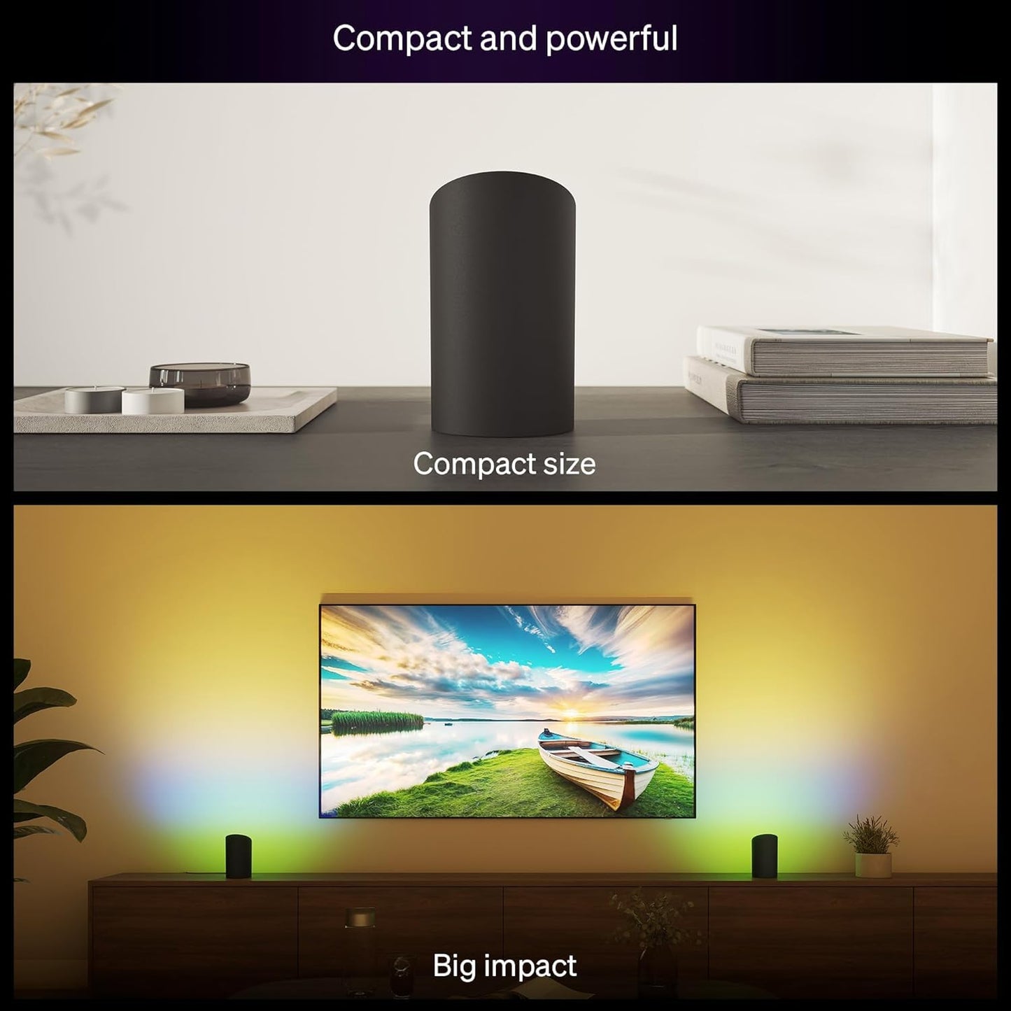 Philips Hue Play Smart Wall Washer (White), White & Color Light with ColorCast Technology, Bluetooth Compatible, Voice Control with Alexa, Apple Home & Google Assistant