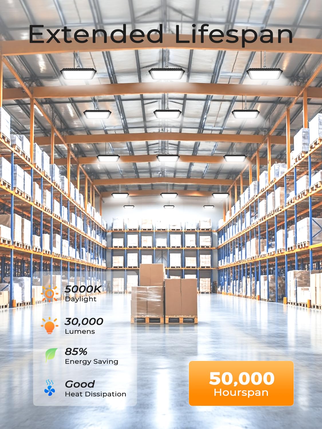 Super Bright 200W UFO LED High Bay Lights, 30000LM High Bay LED Shop Lights, 5000K UFO High Bay Lighting for Warehouse Workshop Factory Gym, IP65 Waterproof Shop Lights, 120V-277V Garage Light(6 Pack)