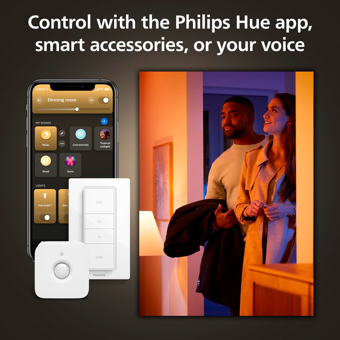 Philips Hue Datura Smart Ceiling Panel (Rectangular 11.81in x 47.24in) White & Color LED Ceiling Light, Bluetooth Compatible,Voice Control with Alexa, Apple Home & Google Assistant