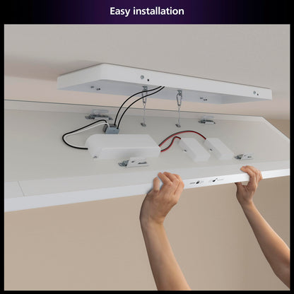 Philips Hue Datura Smart Ceiling Panel (Rectangular 11.81in x 47.24in) White & Color LED Ceiling Light, Bluetooth Compatible,Voice Control with Alexa, Apple Home & Google Assistant
